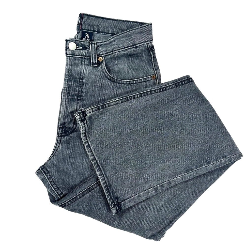 BDG Urban Outfitters Super High Rise Flare Jeans Washed Black Gray Sz 28 - Picture 11 of 11
